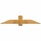 Ekena Millwork Eugene Rough Sawn Timber Gable Bracket, Western Red Cedar, 60"W x 12"H x 4"D x 6"F, 5/12 Pitch GBW060X12X0406EUG00RWR - alternate 1